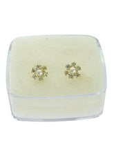 BROQUEL FLOR ROSETA - ORO 10K