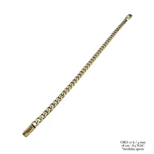 PULSO BARBADO CUBANO H. MANO - 4 MM - ORO 10K