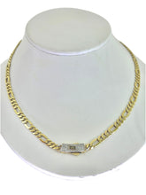 CADENA FIGARO CART 3x1 - 60 cm x 5 mm - ORO 10K