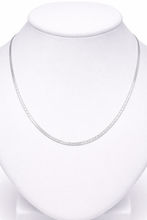 COLLAR GARGANTILLA PLANCHADA DOBLE VISTA - PLATA .925