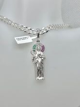 DIJE SAN JUDAS TADEO COMPLETO 3D ITALY - PLATA .925