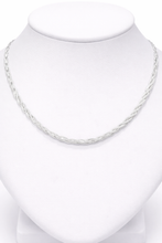 COLLAR GARGANTILLA - TRENZA 2 HILOS - PLATA .925