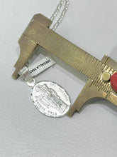 CADENA CON MEDALLA VIRGEN NUESTRA SEÑORA DEL ROSARIO - PLATA .925