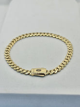 PULSO BARBADO EDGE - Broche Liso - 18 cm x 5 mm - ORO 10K