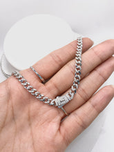 CADENA MÓNACO CH - BARBADA CON ZIRCONIA ITALY - 55 cm x 4.5mm - PLATA .925