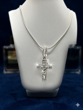 CADENA COLA DE RATA CON DIJE DE CRISTO - PLATA .925