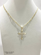 CADENA CON CRUZ TROQUELADA MOD. 6 - ORO 10K