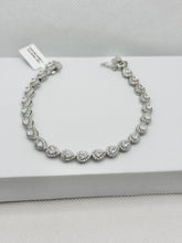 PULSERA GOTAS ZIRCONIA CHICA - PLATA .925