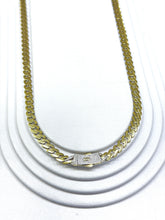 CADENA BARBADA EDGE - 60 cm x 7 mm - ORO 10K