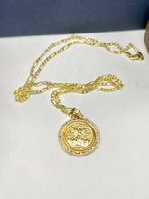 CADENA FÍGARO CART 3x1 CON DIJE CENTENARIO ESCALA - 60 CM - ORO 10K