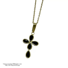 GARGANTILLA CON CRUZ GOTITAS