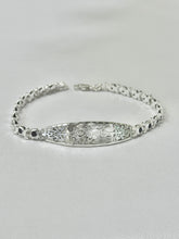 PULSERA PLACA ARCANGEL MIGUEL - PIEDRA NEGRA - PLATA .925