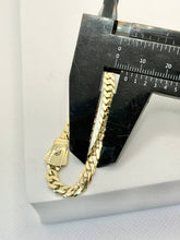 PULSO BARBADO EDGE - Broche Liso - 16 cm x 5 mm - ORO 10K