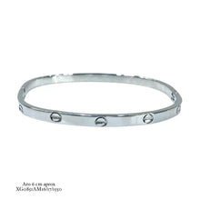 ARO CUADRADO TIPO LOVE DE CART - PLATA .925