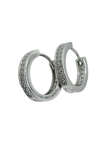 ARRACADA HUGGIE MEDIANA BÁSICA - PLATA .925
