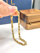 PULSO FÍGARO TORZAL - 21 CM x 3.5 MM - ORO 10K