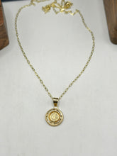CADENA CON MEDALLA SAN BENITO - 1.3 CM - 50 CM LARGO - ORO 10K