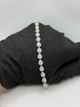 PULSERA GOTAS ZIRCONIA CHICA - PLATA .925