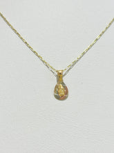 CADENA CON MEDALLA VIRGEN DE GUADALUPE - GOTA MINI FLORENTINO - ORO 10K