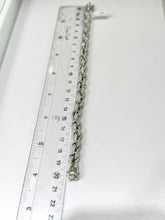PULSO TORSAL CON ZIRCONIA - 20.5 CM X 8 MM - PLATA .925