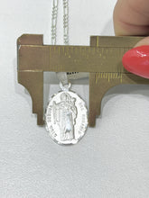 CADENA CON MEDALLA VIRGEN NUESTRA SEÑORA DEL ROSARIO - PLATA .925
