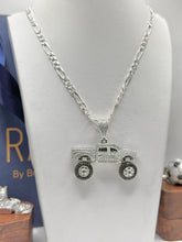 CADENA FIGARO CART 3x1 CON DIJE TROCA MONSTER - PLATA .925