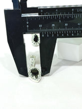 SET / JUEGO 3 PZAS - HALO GOTA  - NEGRO - PLATA .925