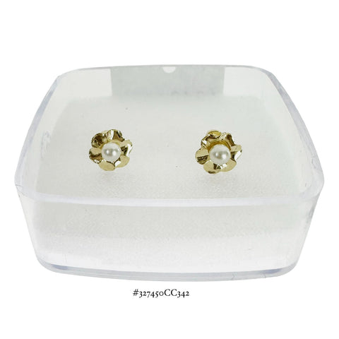 BROQUEL FLOR CON PERLA