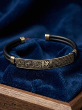 BRAZALETE CAUCHO SAN BENITO ABAD - PLATA .925