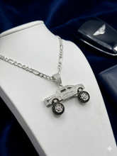 CADENA FIGARO CART 3x1 CON DIJE TROCA MONSTER - PLATA .925