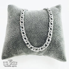 CADENA DOBLE ROMBO 5 mm - PLATA .925