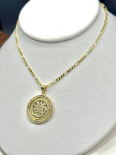 CADENA FÍGARO CART 3x1 CON PENTAGRAMA - 60 CM - ORO 10K