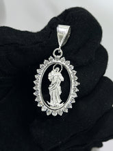 DIJE VIRGEN DESATANUDOS MARCO PIEDRA ZIRCONIA - PLATA .925