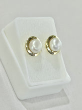 ARETE PERLA CON BASE GRANDE - ORO 10K
