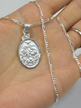 CADENA CON MEDALLA SANTÍSIMA TRINIDAD - PLATA .925
