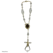 MISTERIO CRISTAL ARROZ MATE C/ VIRGEN Y CRISTO EN GOTA CRISTAL