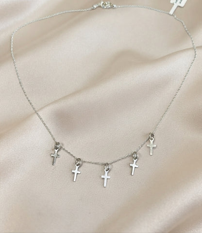 GARGANTILLA CRUCES - PLATA .925