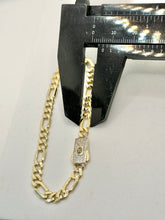 PULSO FIGARO CART 3x1 - Broche piedra - 18 cm x 5 mm - ORO 10K