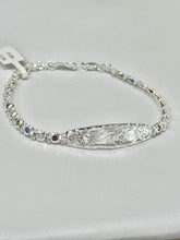 PULSERA PLACA SAN JUDAS TADEO - PIEDRA COLORES - PLATA .925