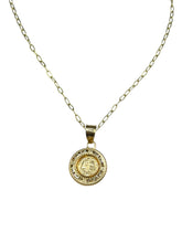 CADENA CON MEDALLA SAN BENITO - 1.3 CM - 50 CM LARGO - ORO 10K