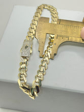 PULSO BARBADO EDGE - Broche piedra - 18 cm x 6.5 mm - ORO 10K