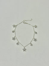 PULSERA DIJES COLGANTES - FLOR - PLATA .925