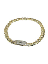 PULSO BARBADO EDGE - Broche piedra - 21 cm x 6.5 mm - ORO 10K