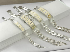 LETRAS RESALTADAS DE ORO - EN ESCLAVA DE PLATA