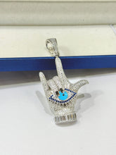 DIJE MANO CON OJO TURCO ITA - PLATA .925