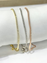 PULSERA TENNIS AJUSTABLE - PLATA .925