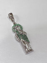 DIJE SAN JUDAS TADEO CIRCONIA VERDE ITA- PLATA .925