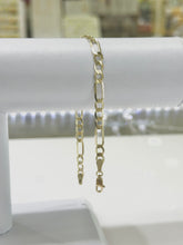 PULSO CART FIGARO 3x1 - 20.5 cm x 5.5 mm - ORO 10K