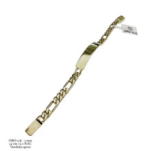 ESCLAVA CART H. MANO - 14 CM - 5 MM - ORO 10K