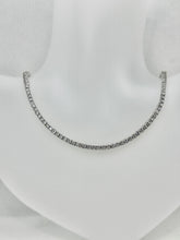 CADENA TENNIS PIEDRA ZIRCONIA 45 cm x 3 mm - PLATA .925